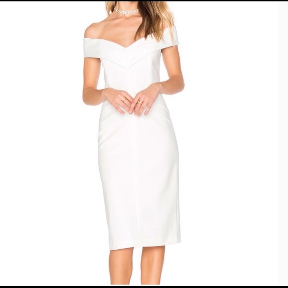 Alice and Olivia Luana Off Shoulder Dress
